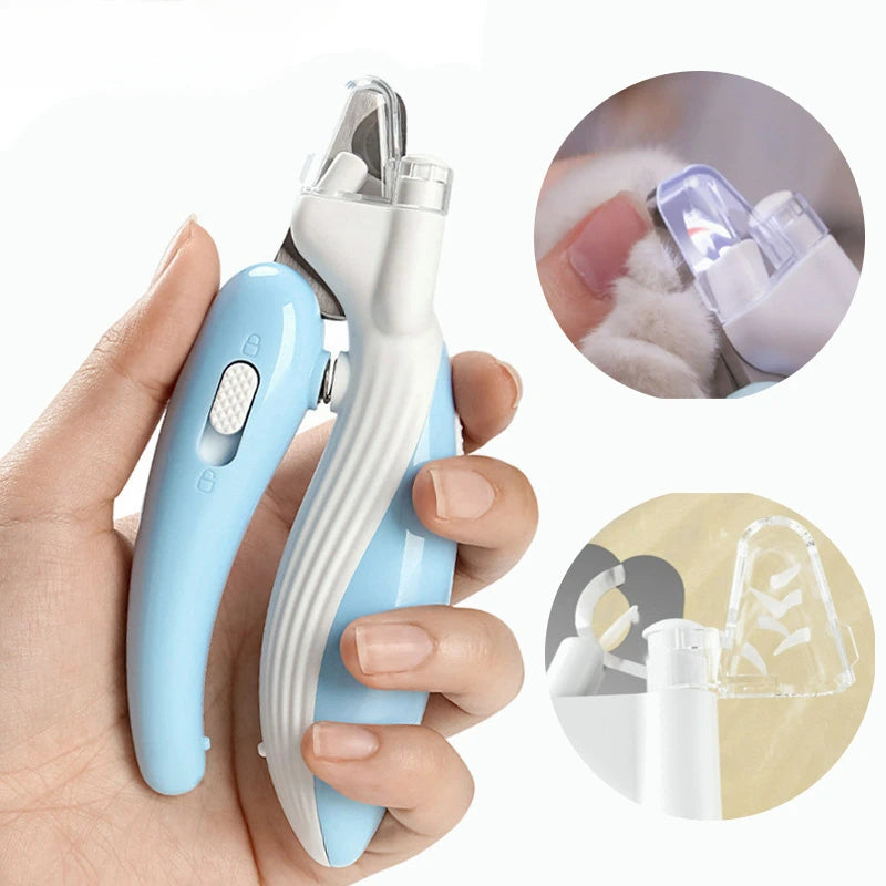 LED Pet Nail Clippers – Professional Grooming Scissors for Dogs, Cats, and Small Animals, Safe & Ergonomic Design