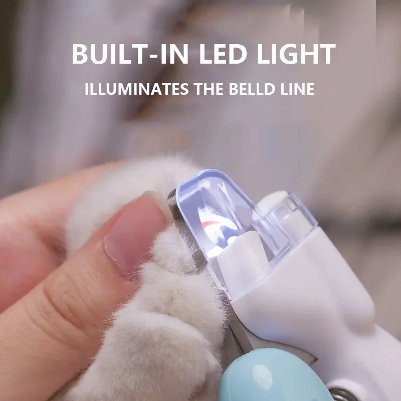 LED Pet Nail Clippers – Professional Grooming Scissors for Dogs, Cats, and Small Animals, Safe & Ergonomic Design
