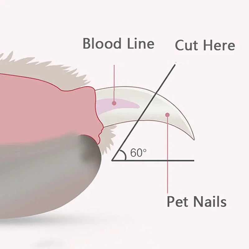 LED Pet Nail Clippers – Professional Grooming Scissors for Dogs, Cats, and Small Animals, Safe & Ergonomic Design