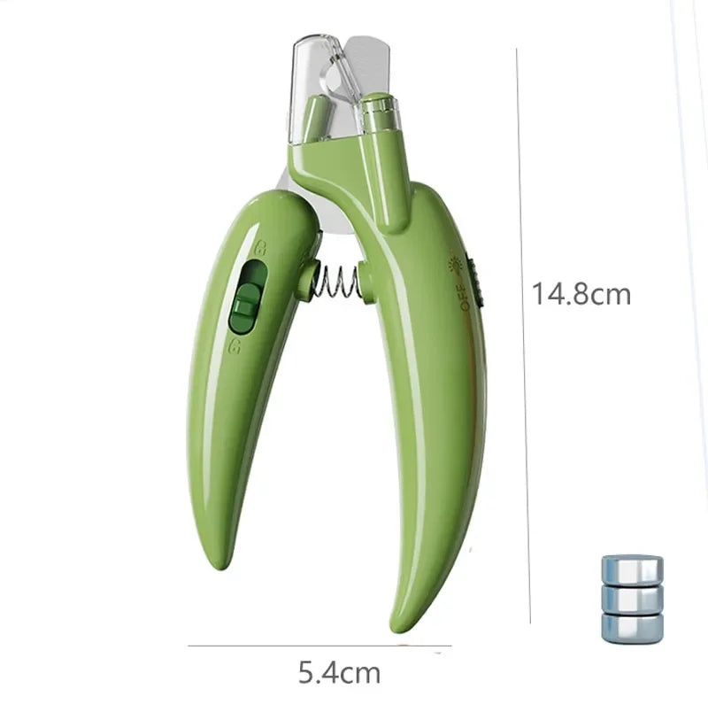 LED Pet Nail Clippers – Professional Grooming Scissors for Dogs, Cats, and Small Animals, Safe & Ergonomic Design