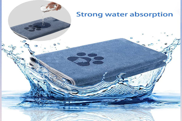 Ultra-Soft Microfiber Pet Towel – Super Absorbent & Fast Drying for Dogs & Cats