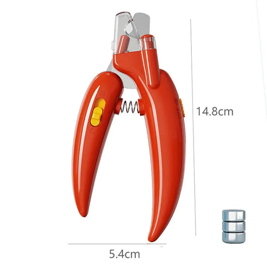 LED Pet Nail Clippers – Professional Grooming Scissors for Dogs, Cats, and Small Animals, Safe & Ergonomic Design